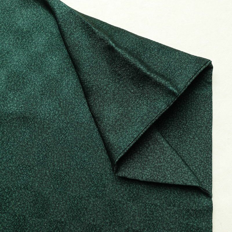 色無地 良品 一つ紋付き 正絹 チェック・格子柄 袷仕立て 身丈155cm 裄丈64cm フォーマル 着物 緑・うぐいす色_画像15