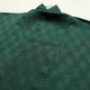色無地 良品 一つ紋付き 正絹 チェック・格子柄 袷仕立て 身丈155cm 裄丈64cm フォーマル 着物 緑・うぐいす色_画像17