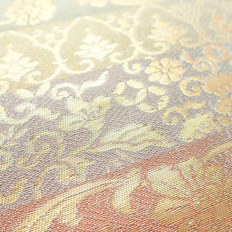 名古屋帯 太鼓柄 正絹 縞柄・線柄 名古屋仕立て 箔 帯 多色使い_画像5