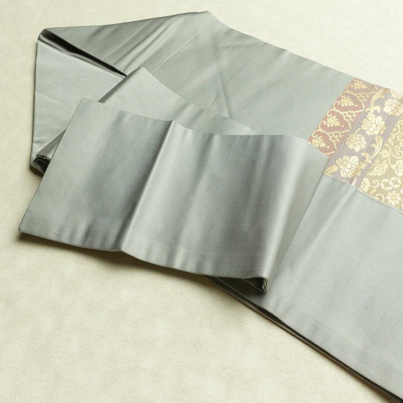 名古屋帯 太鼓柄 正絹 縞柄・線柄 名古屋仕立て 箔 帯 多色使い_画像20