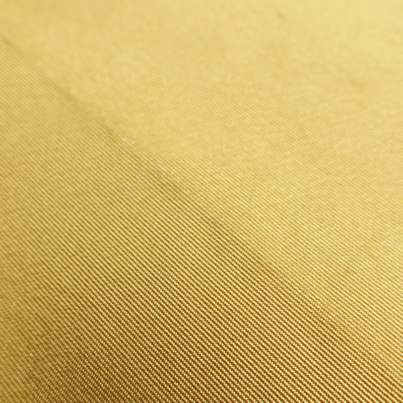 名古屋帯 太鼓柄 正絹 幾何学柄・抽象柄 通し仕立て 箔 金糸 銀糸 帯 黄・黄土色_画像18