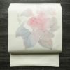 名古屋帯 太鼓柄 正絹 花柄 名古屋仕立て 帯 白_画像1