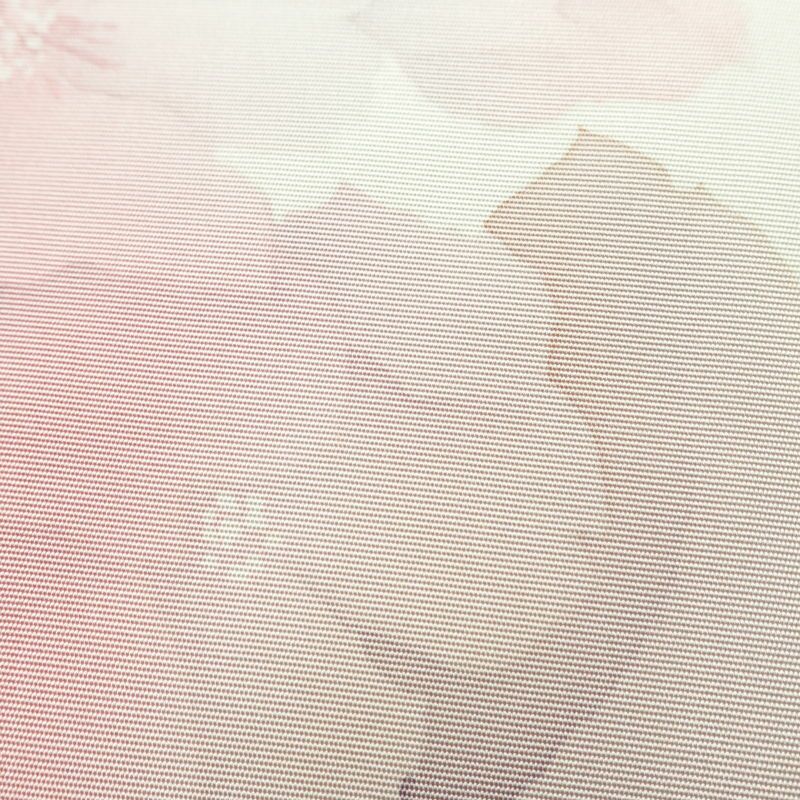 名古屋帯 太鼓柄 正絹 花柄 名古屋仕立て 帯 白_画像4