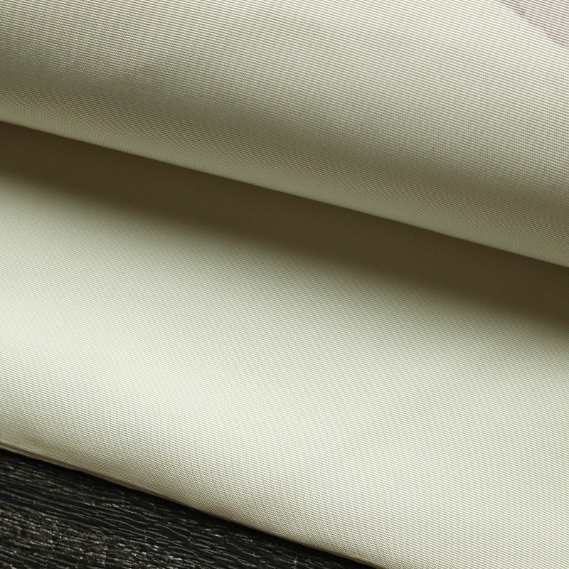 名古屋帯 太鼓柄 正絹 花柄 名古屋仕立て 帯 白_画像6