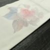 名古屋帯 太鼓柄 正絹 花柄 名古屋仕立て 帯 白_画像9