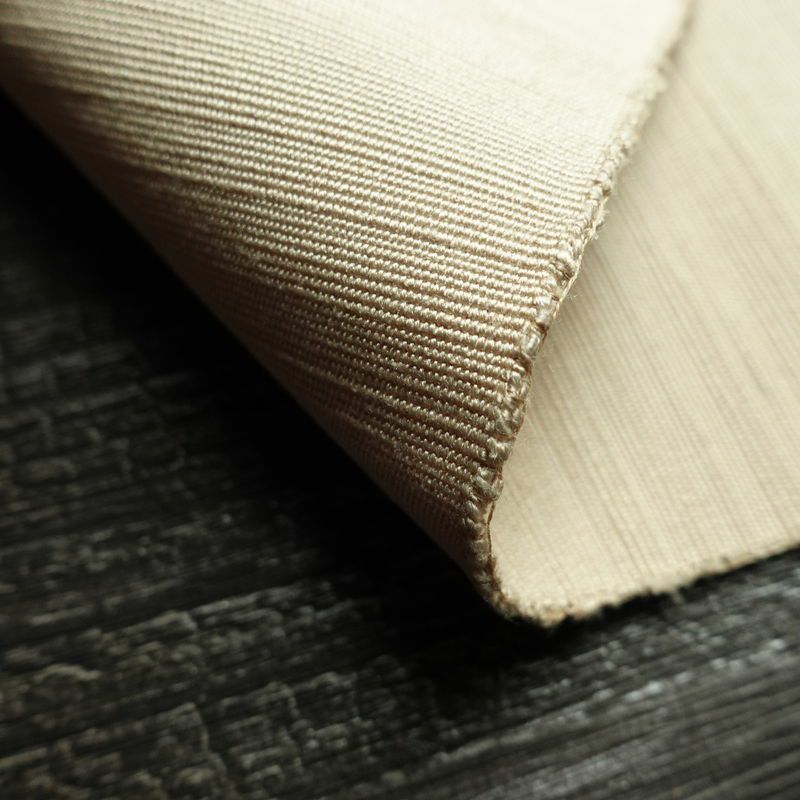 名古屋帯 太鼓柄 正絹 風景柄 松葉仕立て 帯 ベージュ_画像11