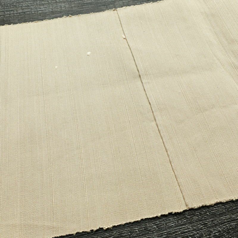 名古屋帯 太鼓柄 正絹 風景柄 松葉仕立て 帯 ベージュ_画像18