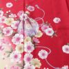 振袖 良品 正絹 花柄 袷仕立て 身丈161cm 裄丈66cm フォーマル 成人式 二十歳 着物 赤・朱_画像6