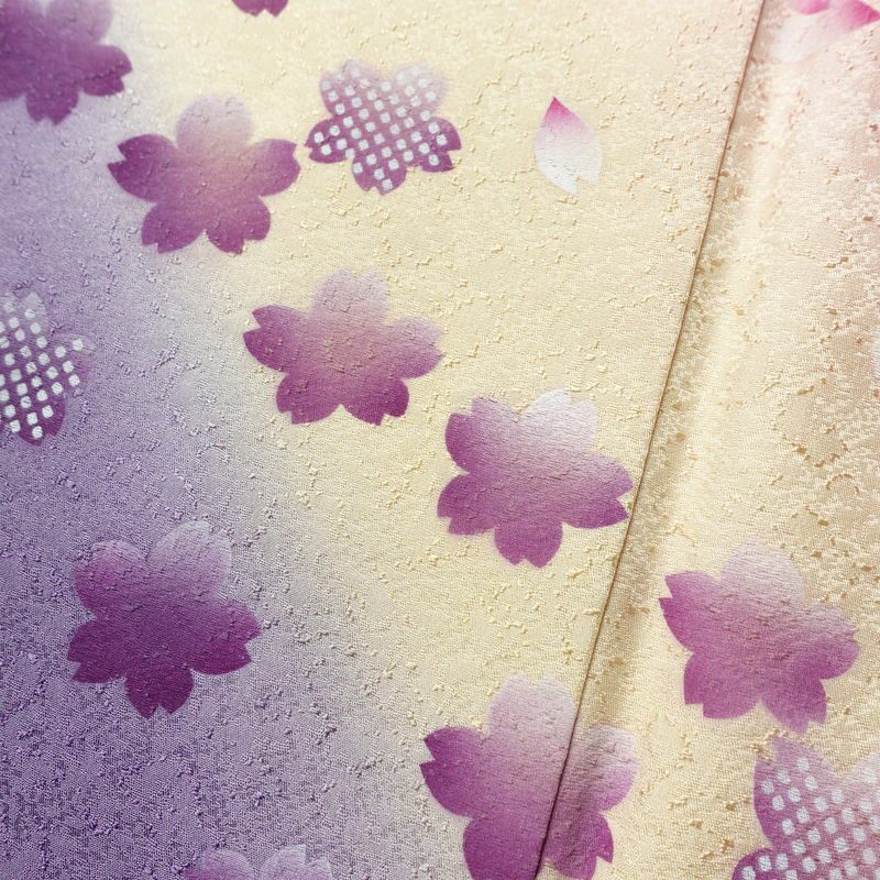 振袖 良品 正絹 花柄 袷仕立て 身丈161cm 裄丈66cm フォーマル 成人式 二十歳 着物 赤・朱_画像11