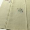 紬 良品 しつけ糸付き 正絹 幾何学柄・抽象柄 袷仕立て 身丈155.5cm 裄丈66cm 着物 緑・うぐいす色_画像4