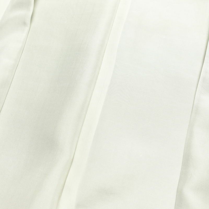 紬 良品 しつけ糸付き 正絹 幾何学柄・抽象柄 袷仕立て 身丈155.5cm 裄丈66cm 着物 緑・うぐいす色_画像19