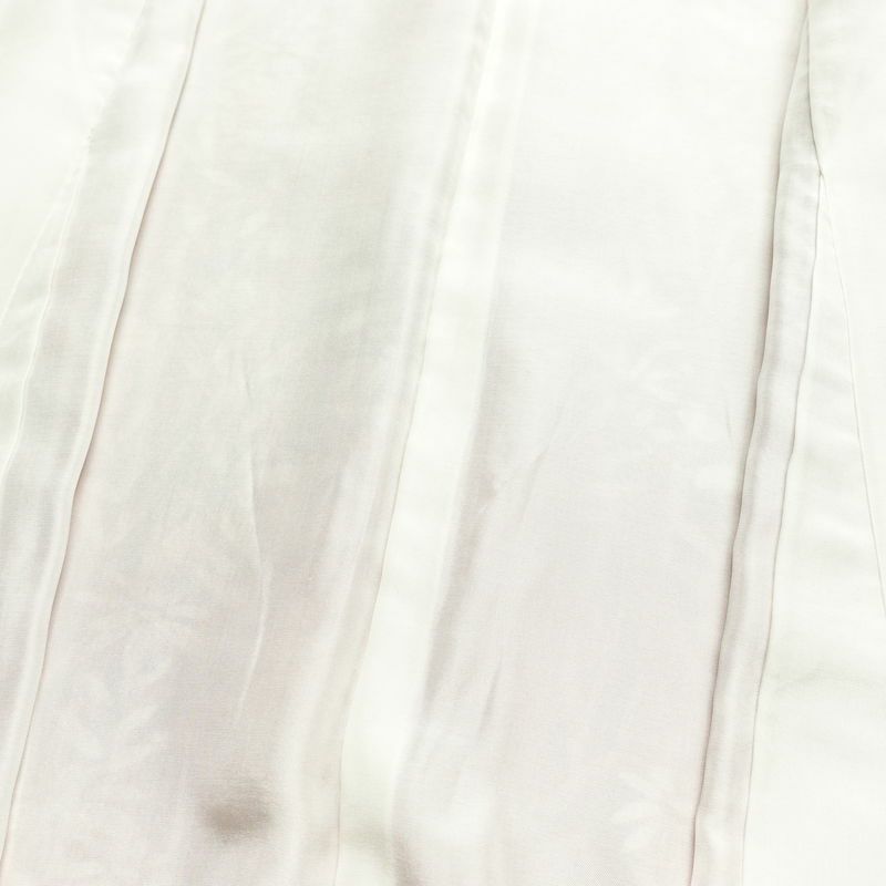 小紋 付下小紋 縮緬 相良刺繍 一つ紋付き 正絹 木の葉・植物柄 袷仕立て 身丈159cm 裄丈64.5cm 刺繍 フォーマル 着物 ピンク_画像17