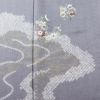 付け下げ 良品 しつけ糸付き 絞り 正絹 花柄 袷仕立て 身丈157.5cm 裄丈65.5cm 箔 金彩 フォーマル 着物 紫・藤色_画像6