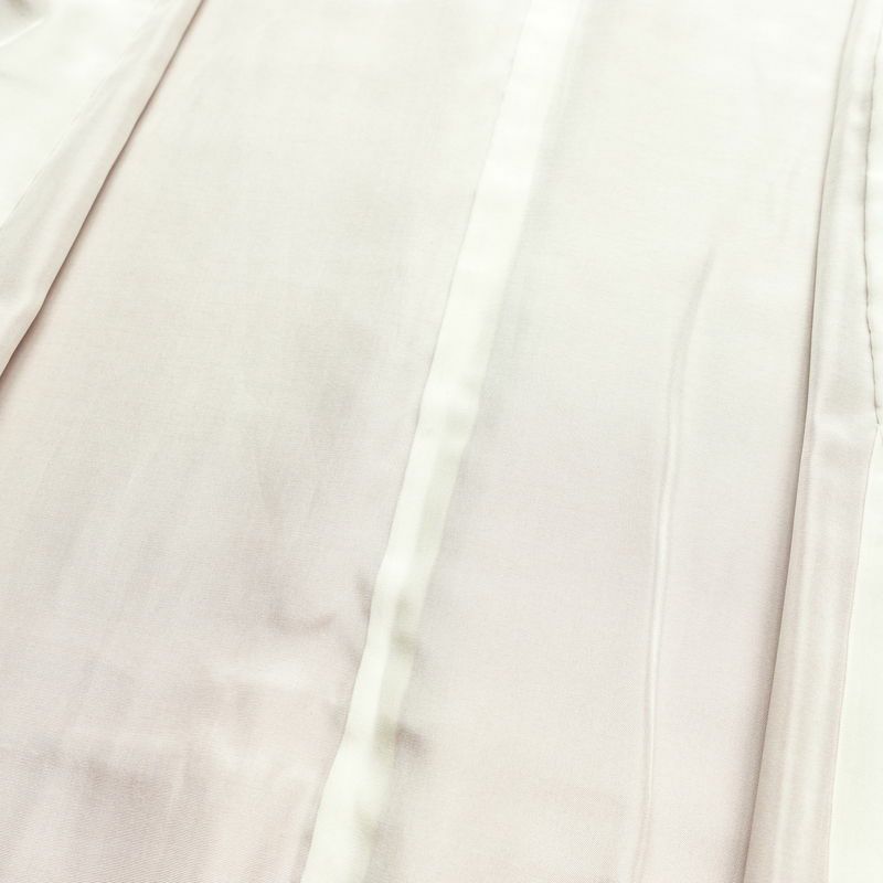 付け下げ 良品 縮緬 正絹 風景柄 袷仕立て 身丈155.5cm 裄丈65.5cm 箔 金彩 フォーマル 着物 赤・朱_画像19