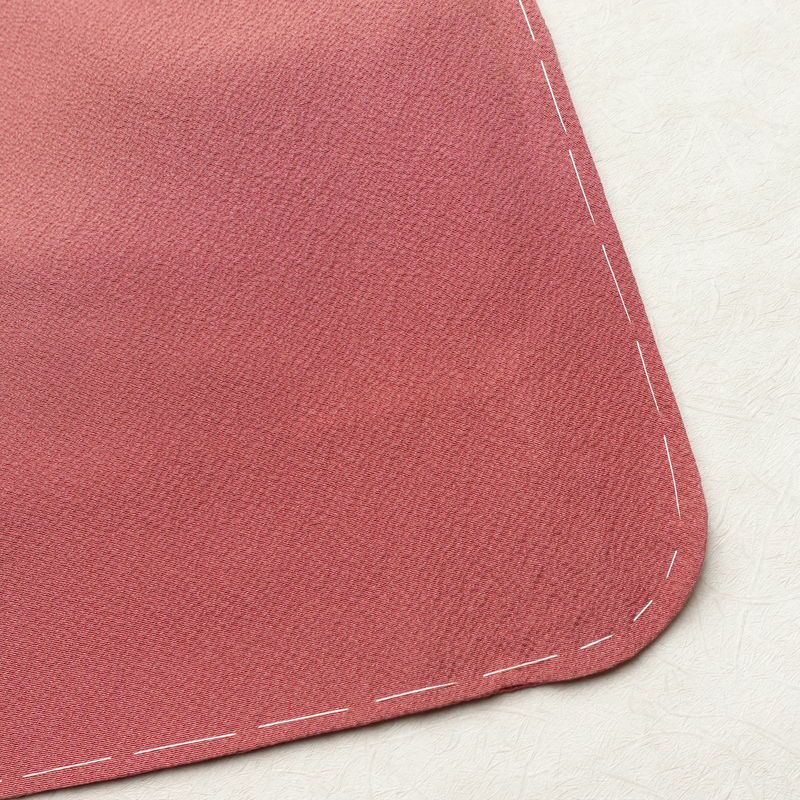 色無地 しつけ糸付き 縮緬 一つ紋付き 正絹 無地 袷仕立て 身丈153cm 裄丈60cm フォーマル 着物 ピンク_画像15