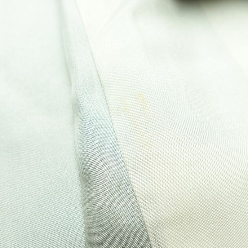 小紋 アンティーク風 混紡 幾何学柄・抽象柄 袷仕立て 身丈150.5cm 裄丈62cm 一部しつけ糸付き 着物 青・紺_画像17