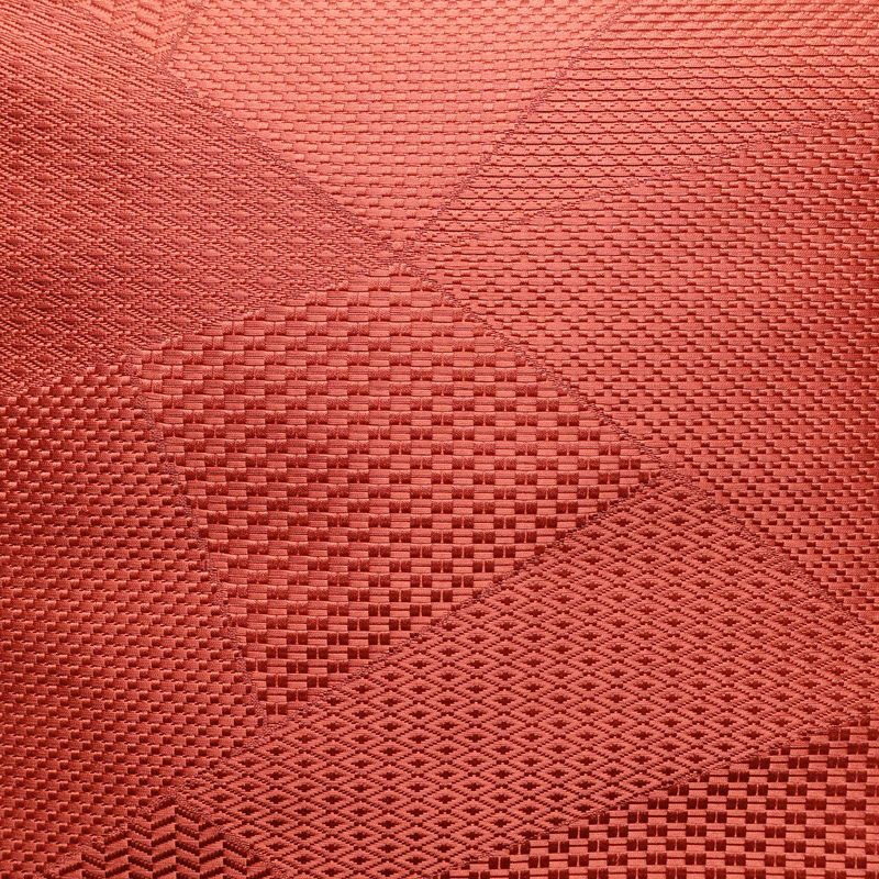 名古屋帯 全通柄 良品 正絹 幾何学柄・抽象柄 通し仕立て 帯 ピンク_画像2