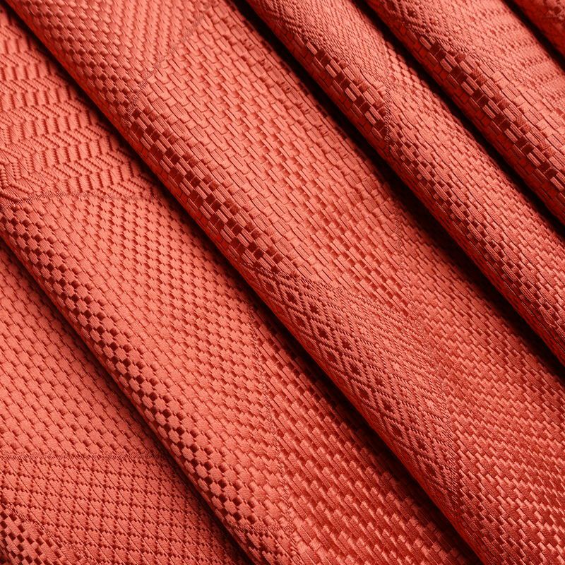 名古屋帯 全通柄 良品 正絹 幾何学柄・抽象柄 通し仕立て 帯 ピンク_画像20