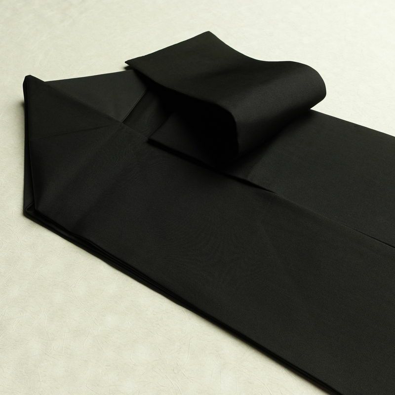 名古屋帯 太鼓柄 正絹 人物・動物柄 名古屋仕立て 金彩 帯 黒_画像21