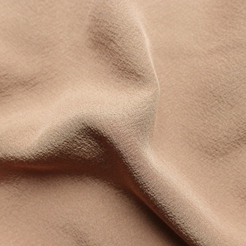 色無地 柿本市郎 落款入り 縮緬 一つ紋付き 正絹 無地 袷仕立て 身丈163cm 裄丈68cm フォーマル 着物 ベージュ_画像19