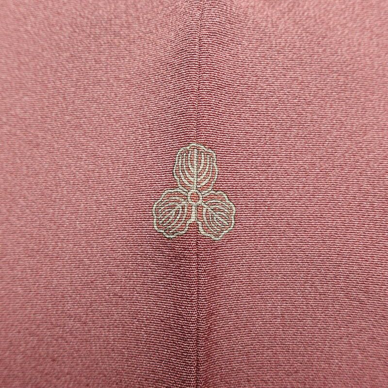 訪問着 落款入り 関口遼一 十日町友禅 一つ紋付き 正絹 人物・動物柄 袷仕立て 身丈159cm 裄丈63.5cm フォーマル 着物 ピンク_画像13