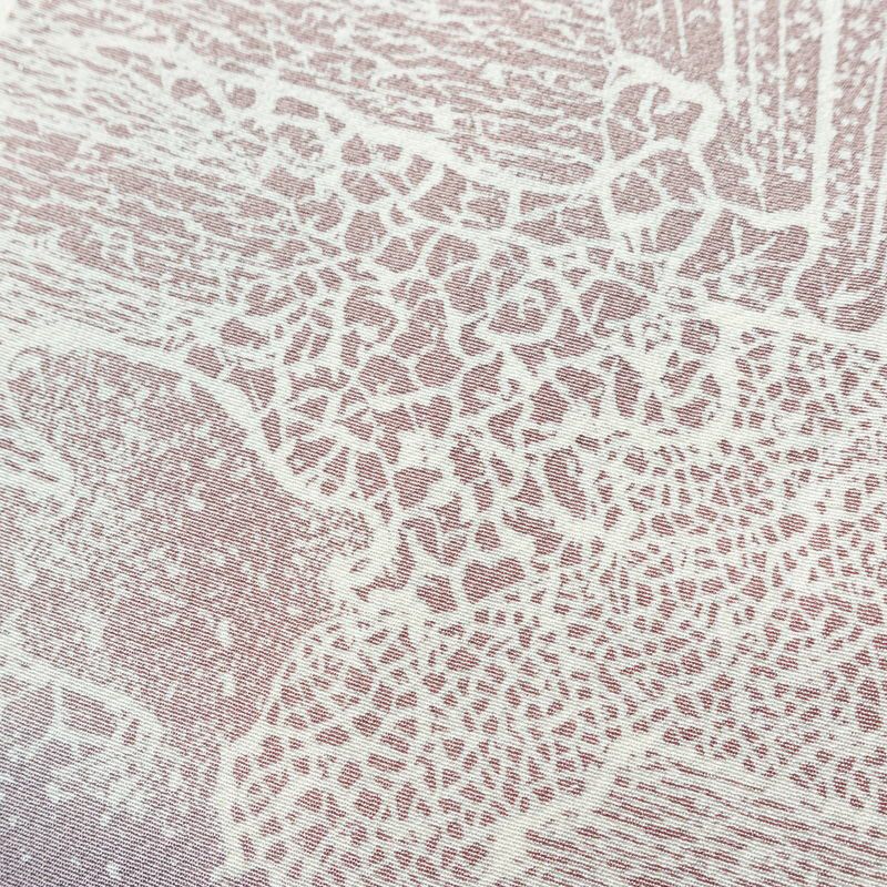付け下げ 良品 作家物 落款入り 一つ紋付き 正絹 幾何学柄・抽象柄 袷仕立て 身丈165.5cm 裄丈67.5cm フォーマル 着物 ピンク_画像8