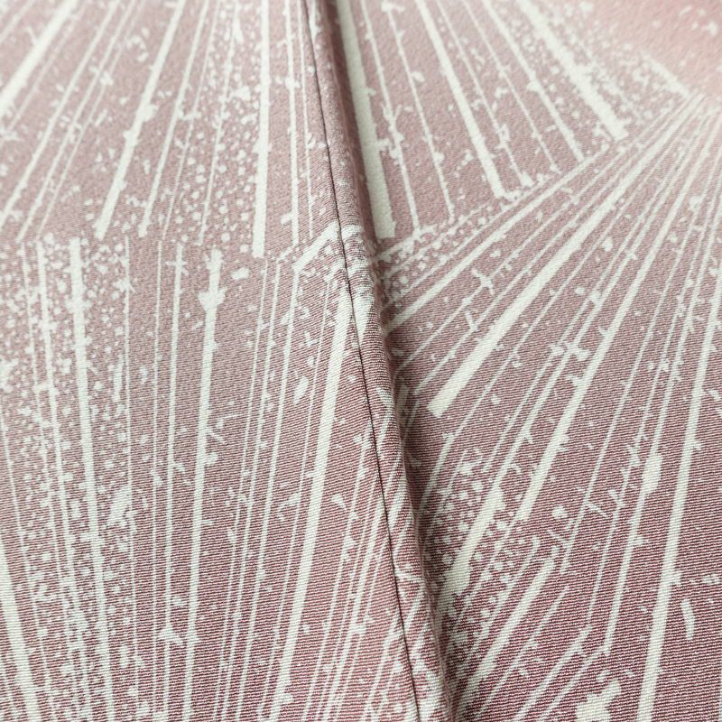 付け下げ 良品 作家物 落款入り 一つ紋付き 正絹 幾何学柄・抽象柄 袷仕立て 身丈165.5cm 裄丈67.5cm フォーマル 着物 ピンク_画像11