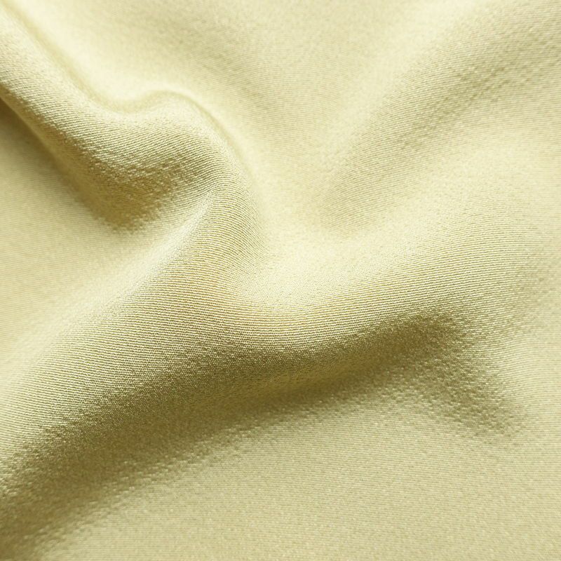 訪問着 良品 一つ紋付き 正絹 木の葉・植物柄 袷仕立て 身丈163.5cm 裄丈67cm フォーマル 着物 ベージュ_画像21