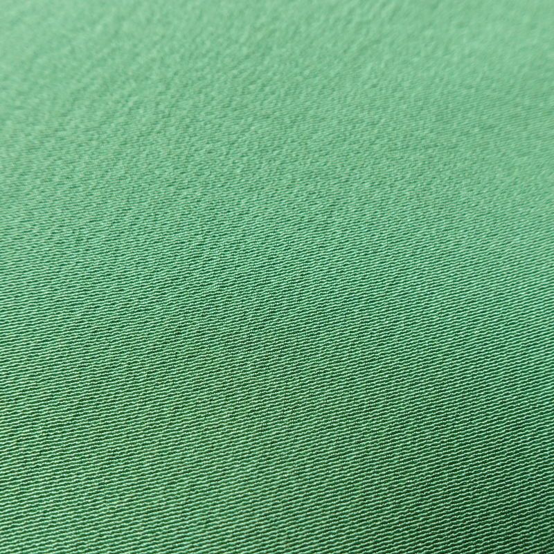 色無地 縮緬 一つ紋付き 正絹 無地 袷仕立て 身丈160.5cm 裄丈67cm 共八掛 フォーマル 着物 緑・うぐいす色_画像6