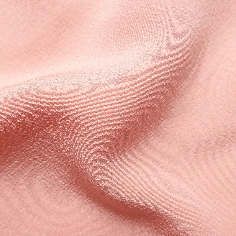 色無地 しつけ糸付き 縮緬 一つ紋付き 正絹 無地 袷仕立て 身丈157cm 裄丈65cm フォーマル 着物 ピンク_画像21