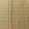 紬 良品 しつけ糸付き 正絹 チェック・格子柄 袷仕立て 身丈166.5cm 裄丈67cm 着物 黄・黄土色_画像6