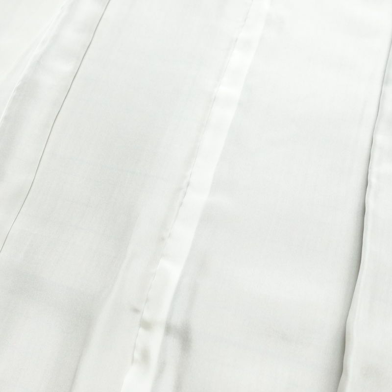 紬 良品 しつけ糸付き 正絹 チェック・格子柄 袷仕立て 身丈166.5cm 裄丈67cm 着物 黄・黄土色_画像18