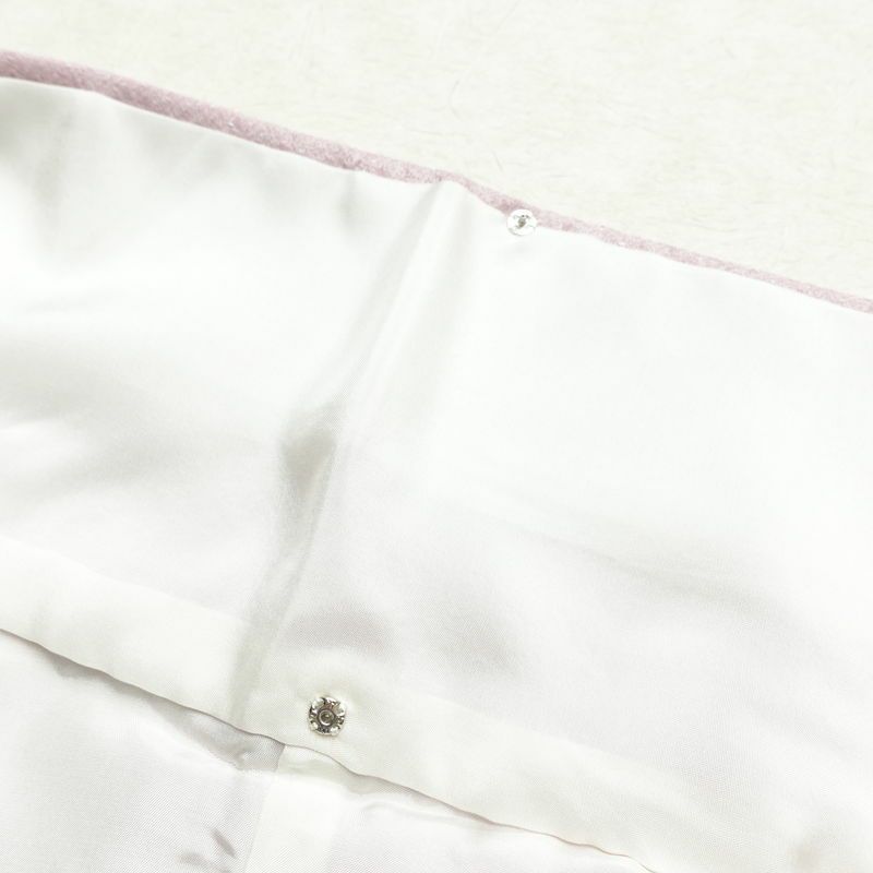 付け下げ 正絹 人物・動物柄 袷仕立て 身丈159.5cm 裄丈65.5cm 箔 フォーマル 着物 紫・藤色_画像19