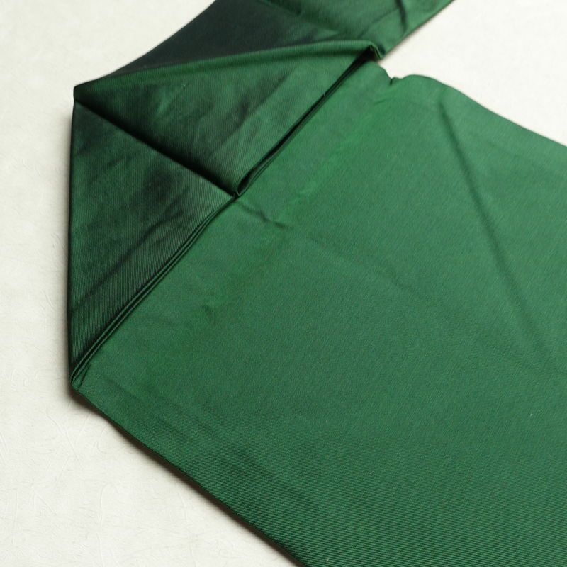 名古屋帯 太鼓柄 良品 正絹 風景柄 名古屋仕立て 箔 帯 緑・うぐいす色_画像19