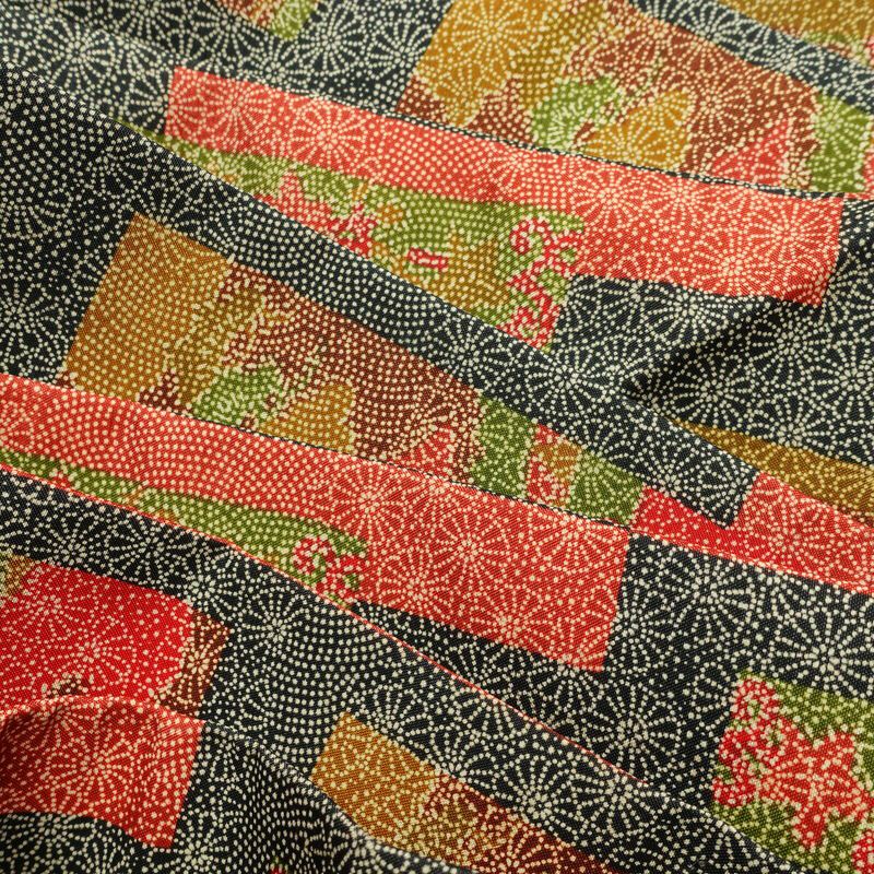 名古屋帯 全通柄 美品 正絹 古典柄 名古屋仕立て 帯 多色使い_画像17