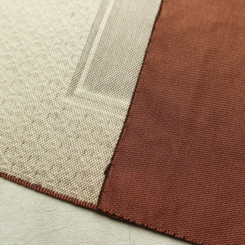 名古屋帯 六通柄 正絹 風景柄 松葉仕立て 帯 茶_画像19