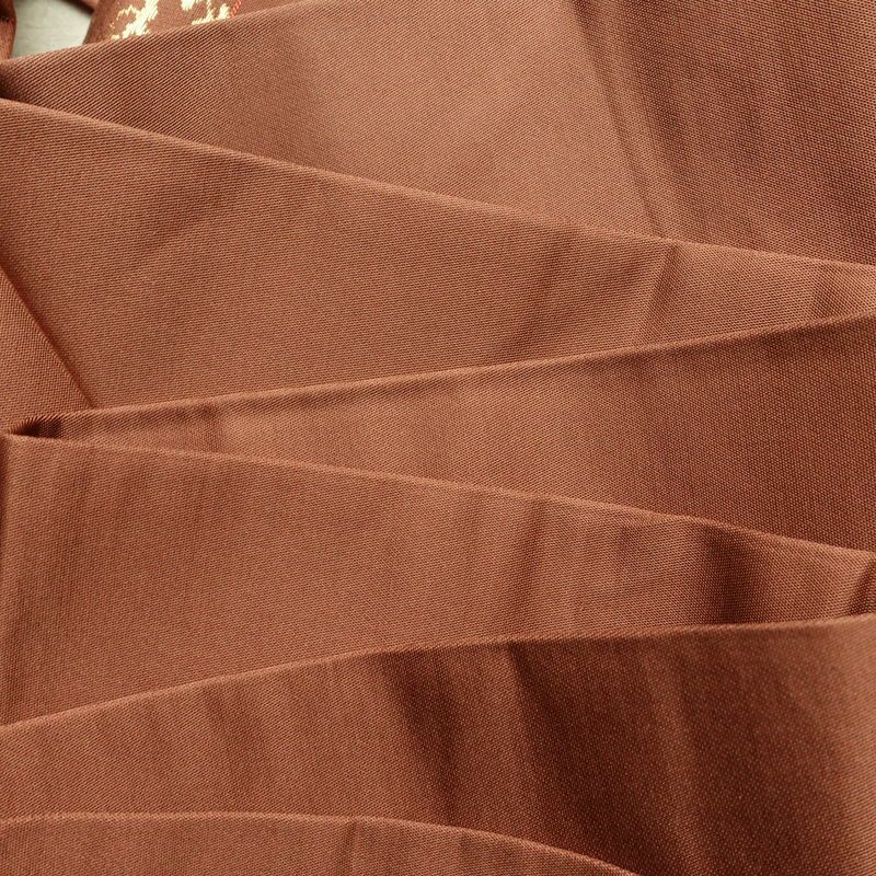 名古屋帯 太鼓柄 良品 正絹 幾何学柄・抽象柄 名古屋仕立て 箔 帯 茶_画像18