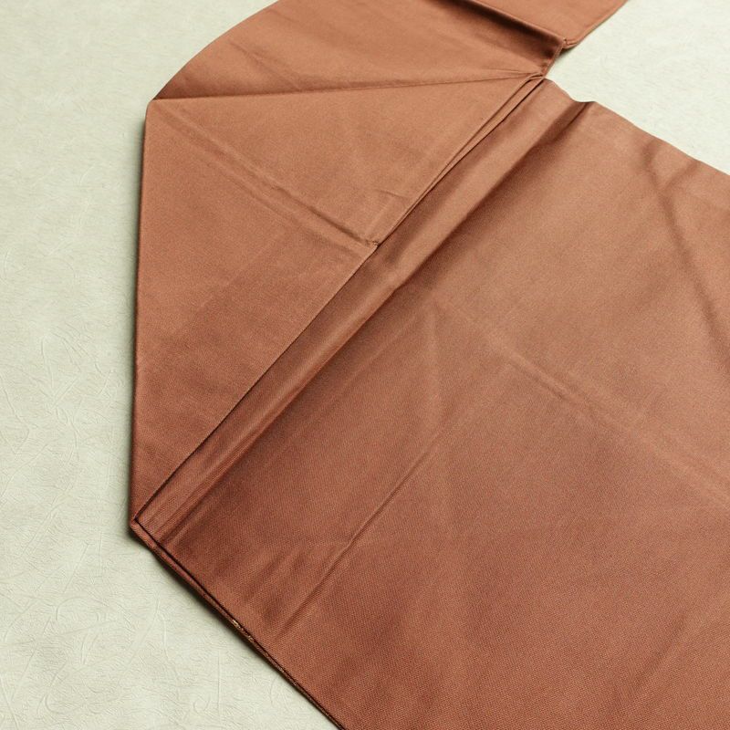 名古屋帯 太鼓柄 良品 正絹 幾何学柄・抽象柄 名古屋仕立て 箔 帯 茶_画像19