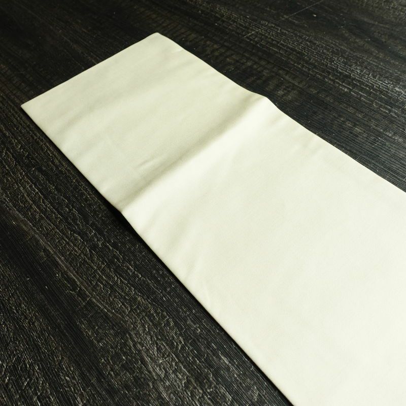 名古屋帯 小袖金彩錦 太鼓柄 良品 正絹 花柄 名古屋仕立て 蝶 箔 帯 白_画像15