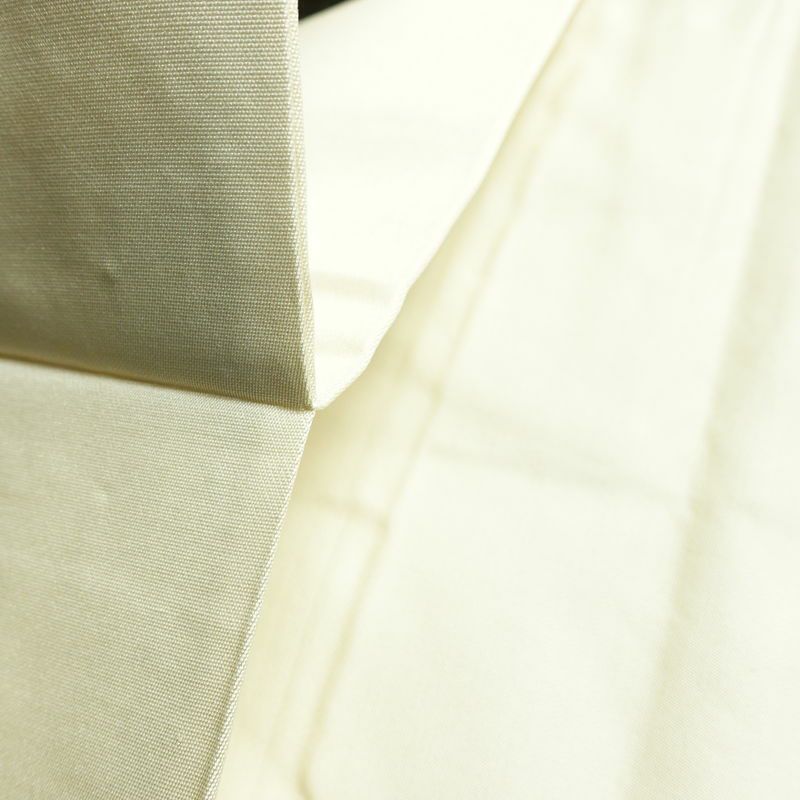 名古屋帯 小袖金彩錦 太鼓柄 良品 正絹 花柄 名古屋仕立て 蝶 箔 帯 白_画像20