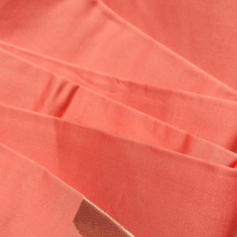 名古屋帯 六通柄 正絹 木の葉・植物柄 名古屋仕立て 箔 帯 ピンク_画像18