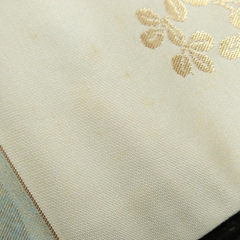 名古屋帯 六通柄 正絹 古典柄 名古屋仕立て 箔 帯 多色使い_画像11