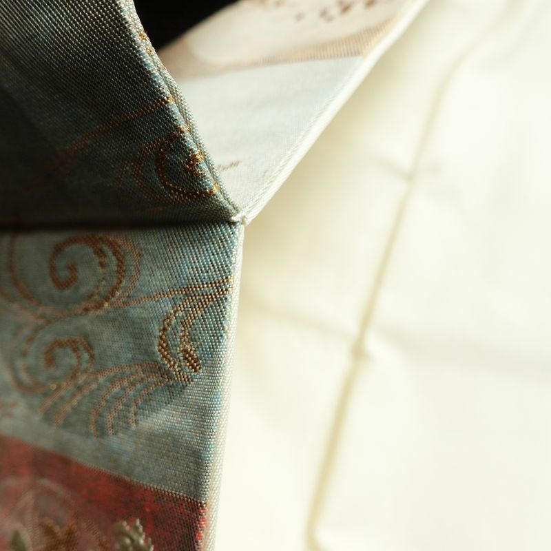 名古屋帯 六通柄 正絹 古典柄 名古屋仕立て 箔 帯 多色使い_画像20