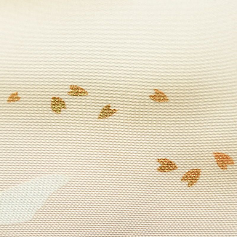 名古屋帯 太鼓柄 落款入り 正絹 人物・動物柄 名古屋仕立て 箔 帯 ピンク_画像5