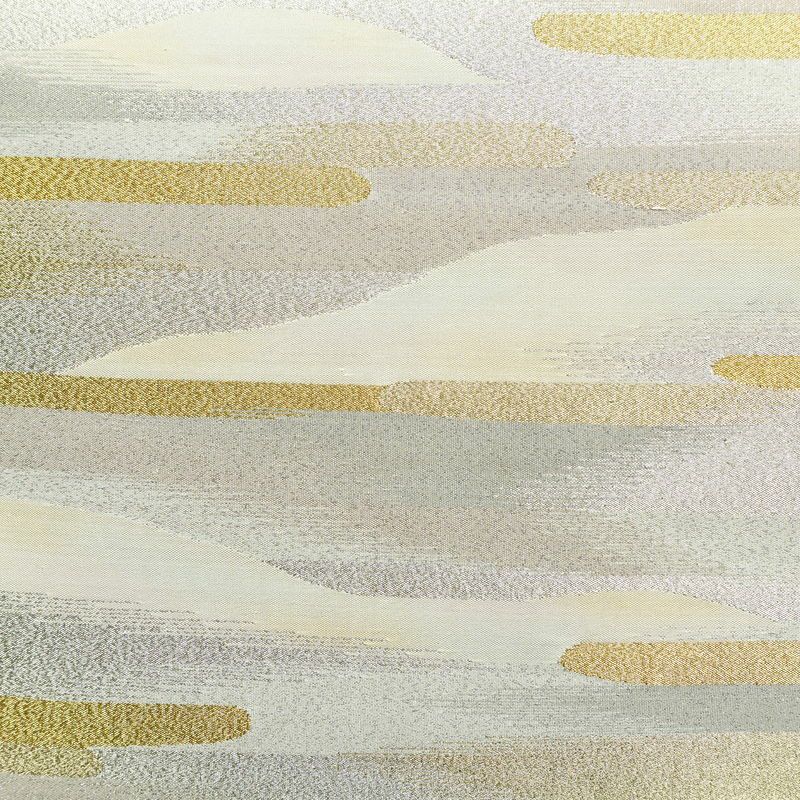 袋帯 六通柄 良品 フォーマル用 正絹 幾何学柄・抽象柄 箔 金糸 帯 金・銀_画像2