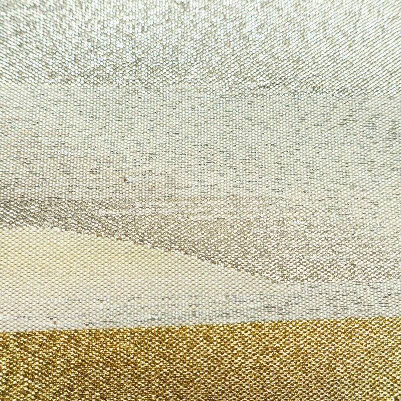 袋帯 六通柄 良品 フォーマル用 正絹 幾何学柄・抽象柄 箔 金糸 帯 金・銀_画像4