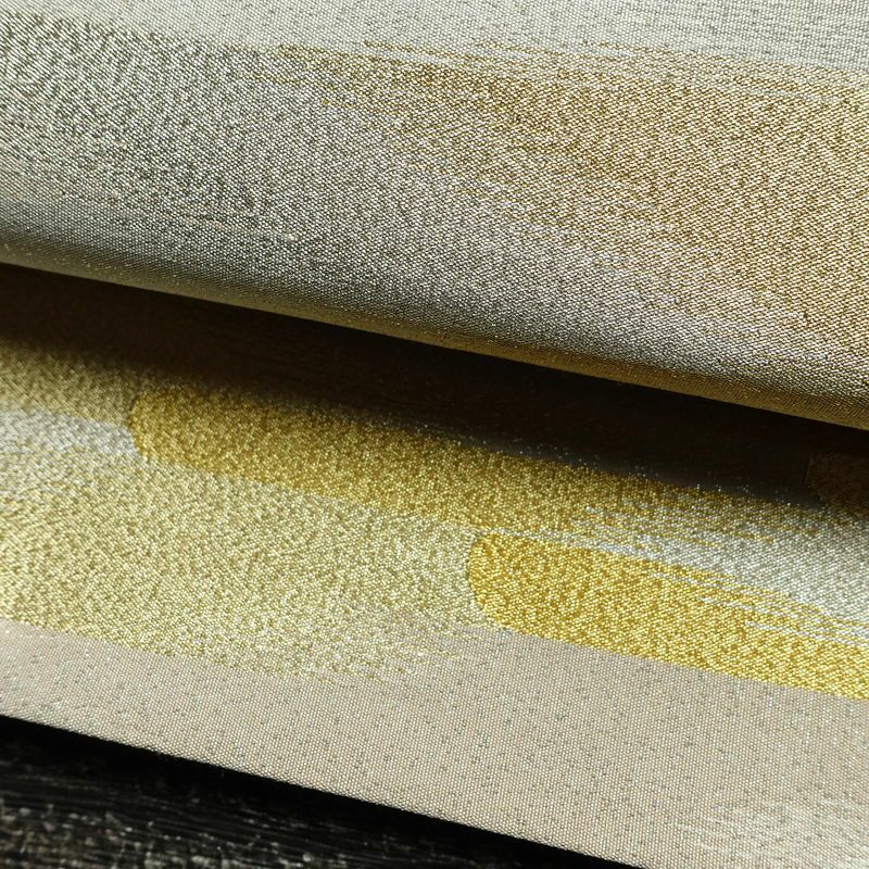 袋帯 六通柄 良品 フォーマル用 正絹 幾何学柄・抽象柄 箔 金糸 帯 金・銀_画像7