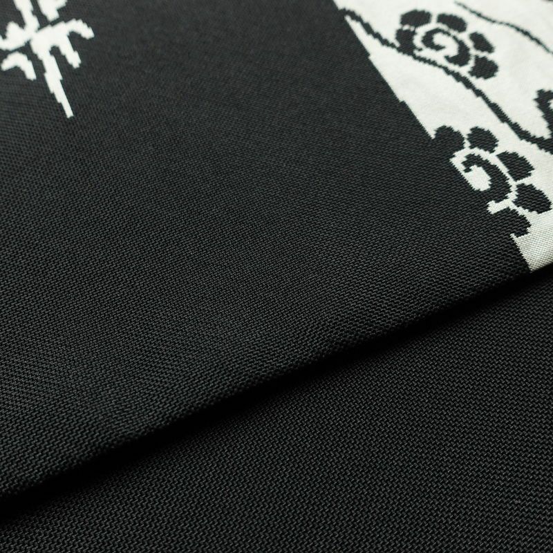 袋帯 六通柄 一般用 正絹 その他の柄 帯 黒_画像11