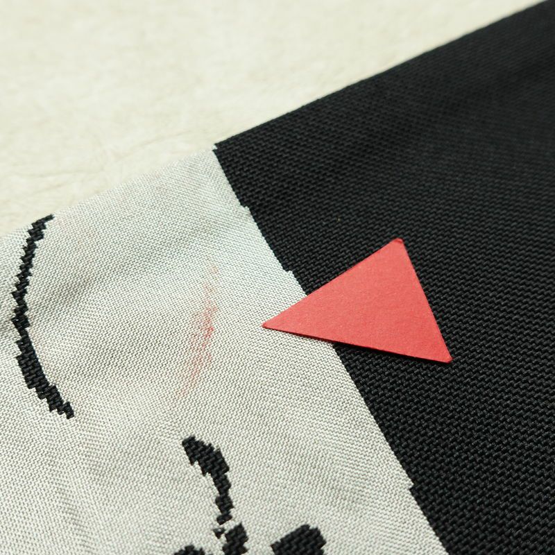 袋帯 六通柄 一般用 正絹 その他の柄 帯 黒_画像19