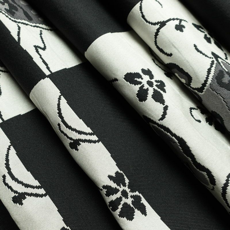 袋帯 六通柄 一般用 正絹 その他の柄 帯 黒_画像21